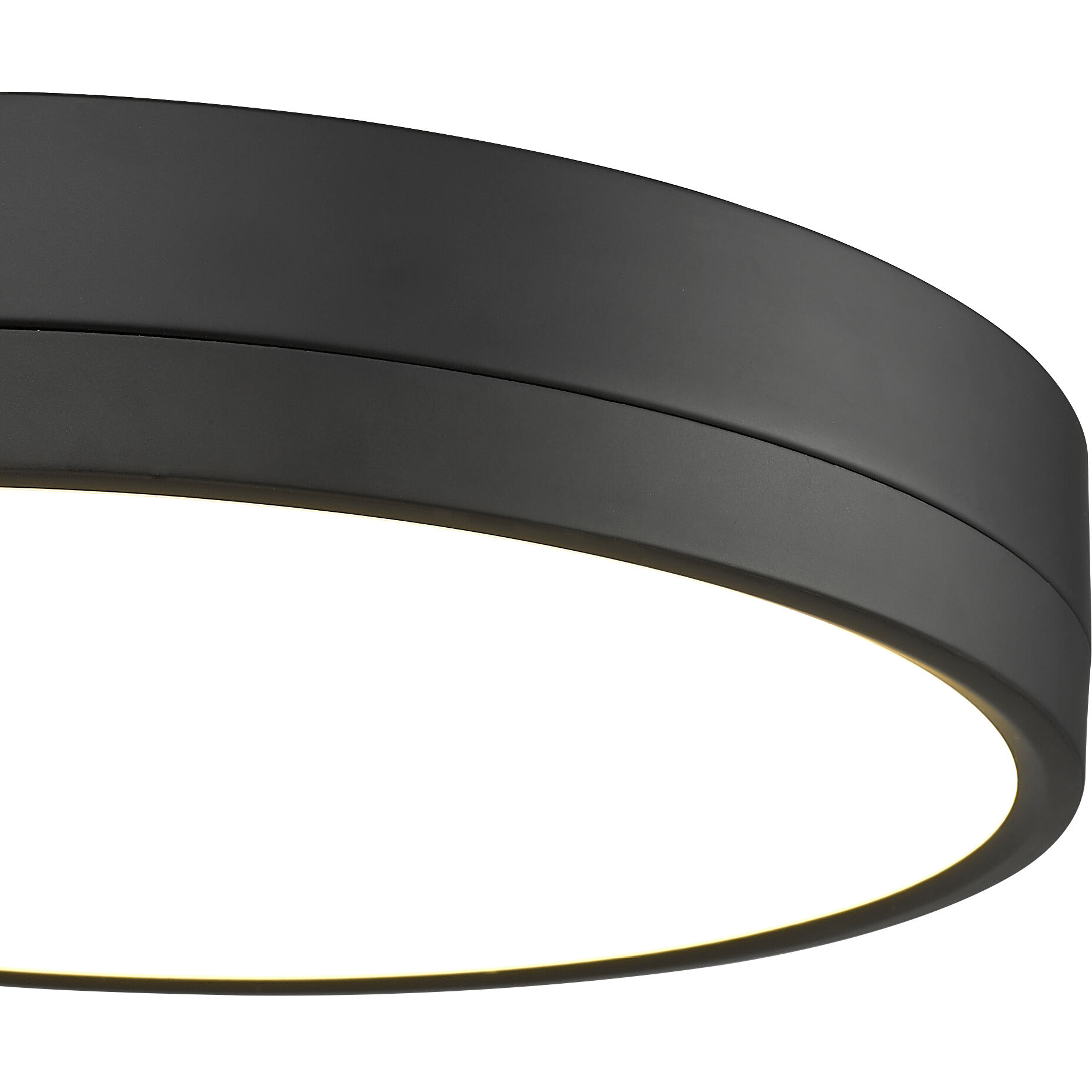Algar LED 16 inch Matte Black Flush Mount Ceiling Light