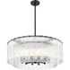 Glacier 12 Light 33 inch Matte Black Pendant Ceiling Light