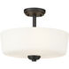 Arlington 3 Light 14.75 inch Semi-Flush Mount