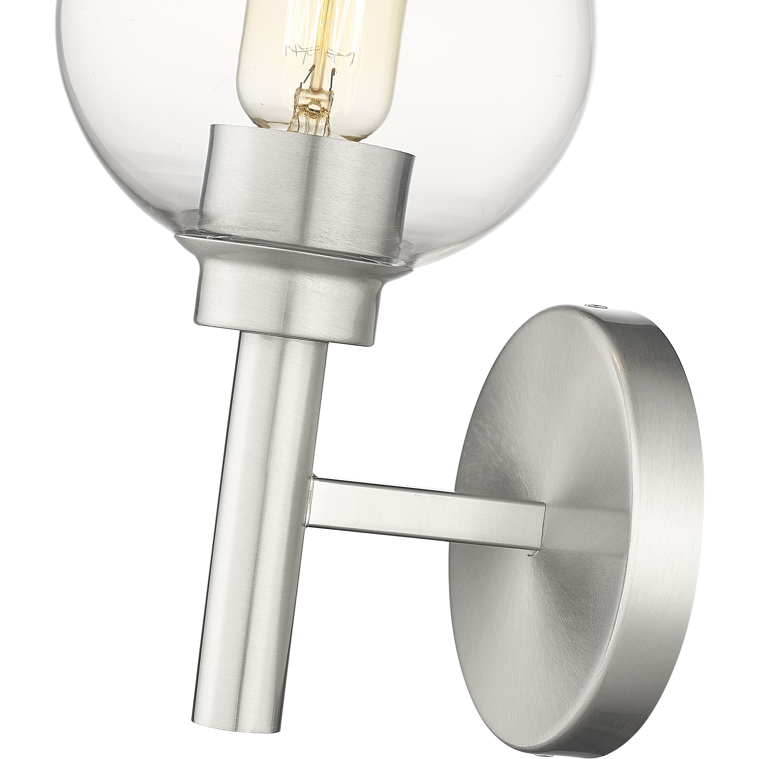 Sutton 1 Light 6 inch Brushed Nickel Wall Sconce Wall Light