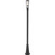 Helix 1 Light 113.25 inch Black Outdoor Post Mounted Fixture