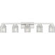 Jacqueline 5 Light 40.25 inch Brushed Nickel Bathroom Vanity Wall Light