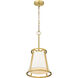 Lenyx 1 Light 10 inch Rubbed Brass Pendant Ceiling Light