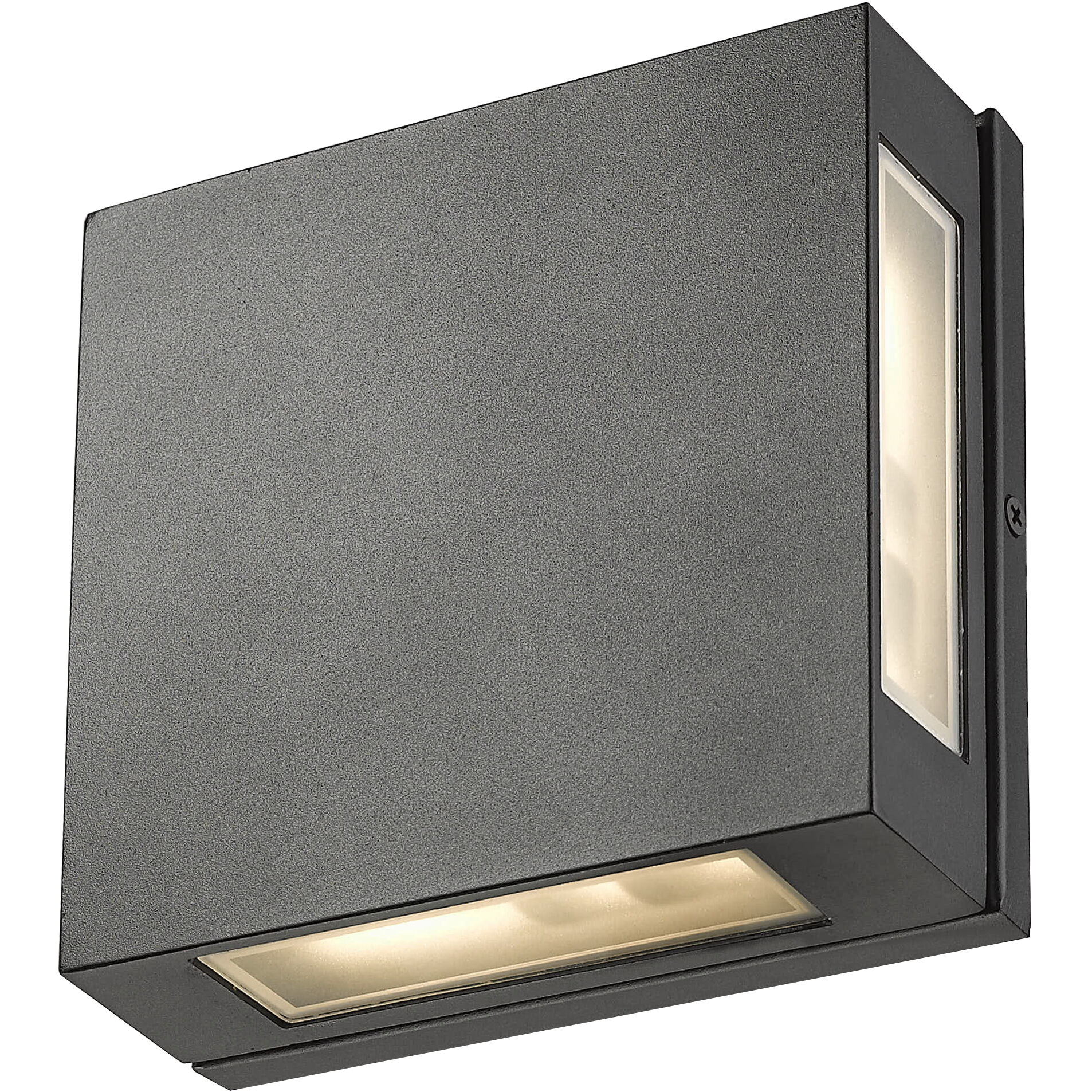 Quadrate LED 9.25 inch Black Outdoor Wall Light