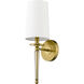 Avery 1 Light 5.5 inch Rubbed Brass Wall Sconce Wall Light