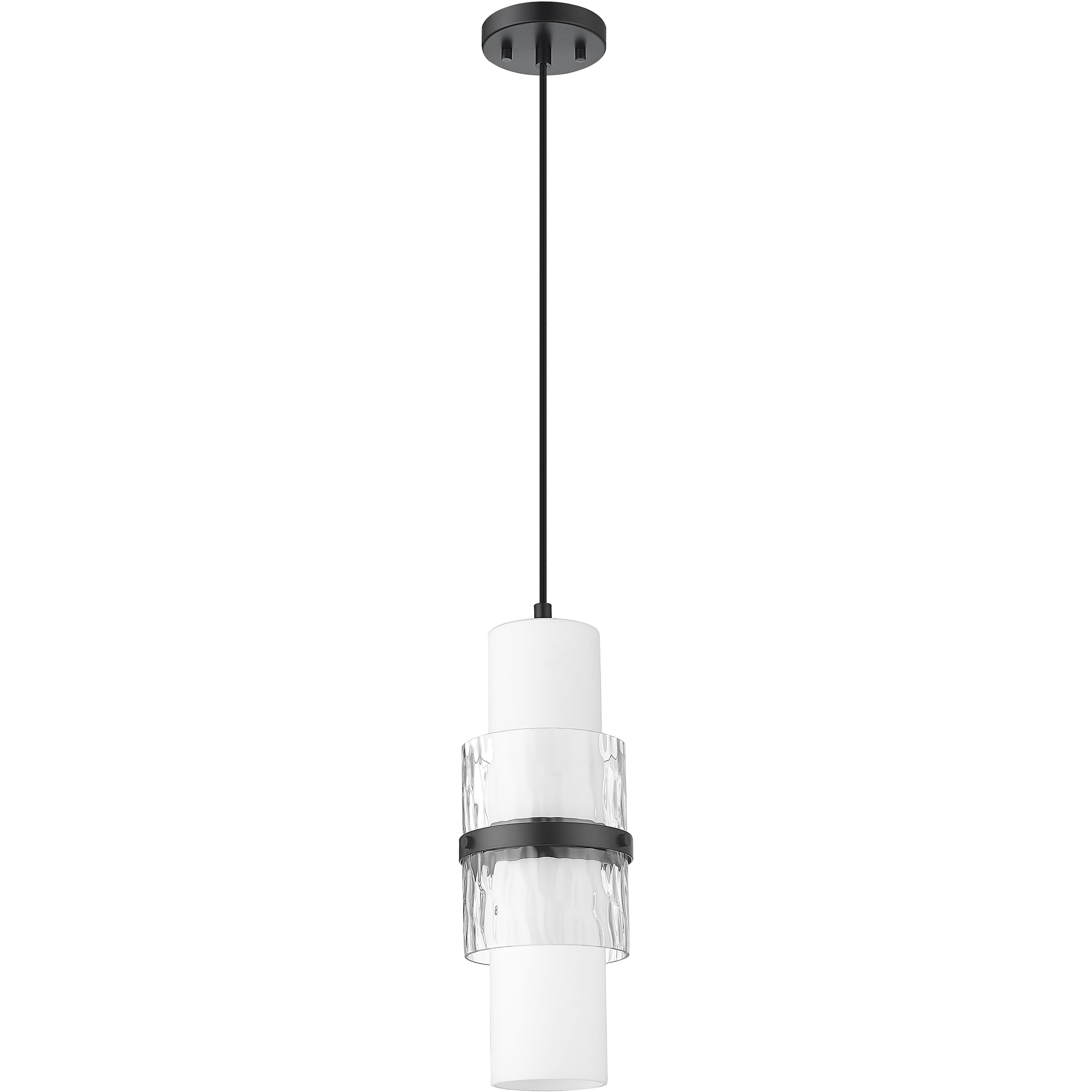 Cayden 1 Light 6.5 inch Matte Black Pendant Ceiling Light