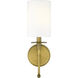 Ella 1 Light 5 inch Rubbed Brass Wall Sconce Wall Light