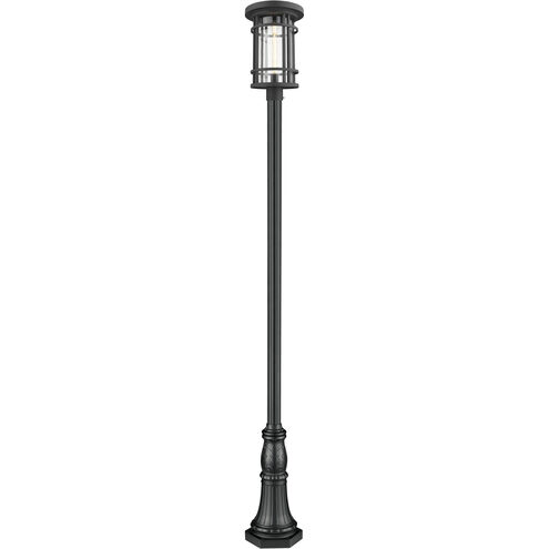 Jordan 1 Light 114 inch Black Outdoor Post Mounted Fixture in 18.5