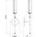 Esme 1 Light 6.75 inch Brushed Nickel Wall Sconce Wall Light