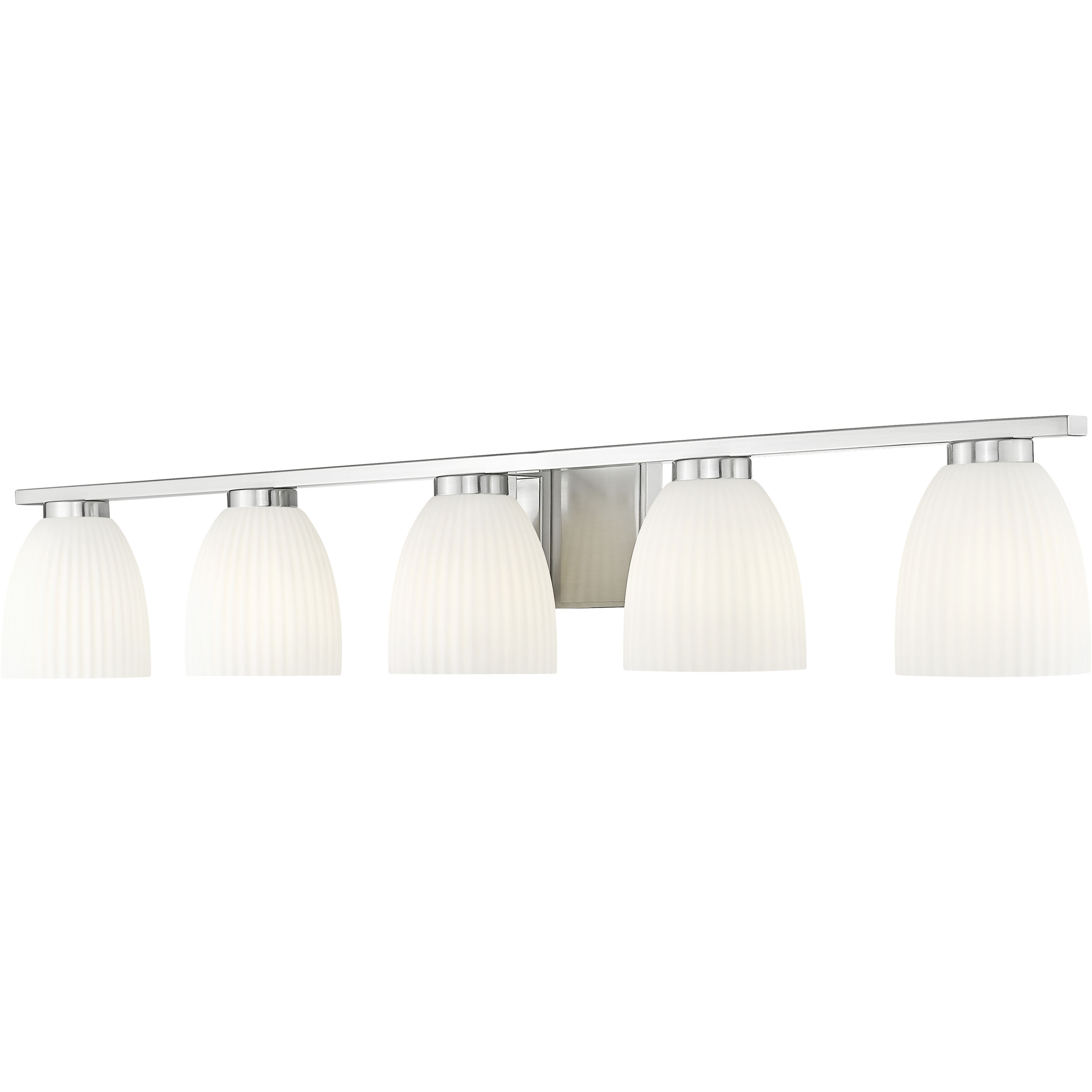 Naya 5 Light 40 inch Brushed Nickel Bath Vanity Light Wall Light