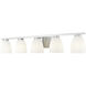 Naya 5 Light 40 inch Brushed Nickel Bath Vanity Light Wall Light