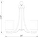 Willow 3 Light 16 inch Matte Black Chandelier Ceiling Light