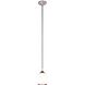 Cosmopolitan 1 Light 4.5 inch Brushed Nickel Pendant Ceiling Light