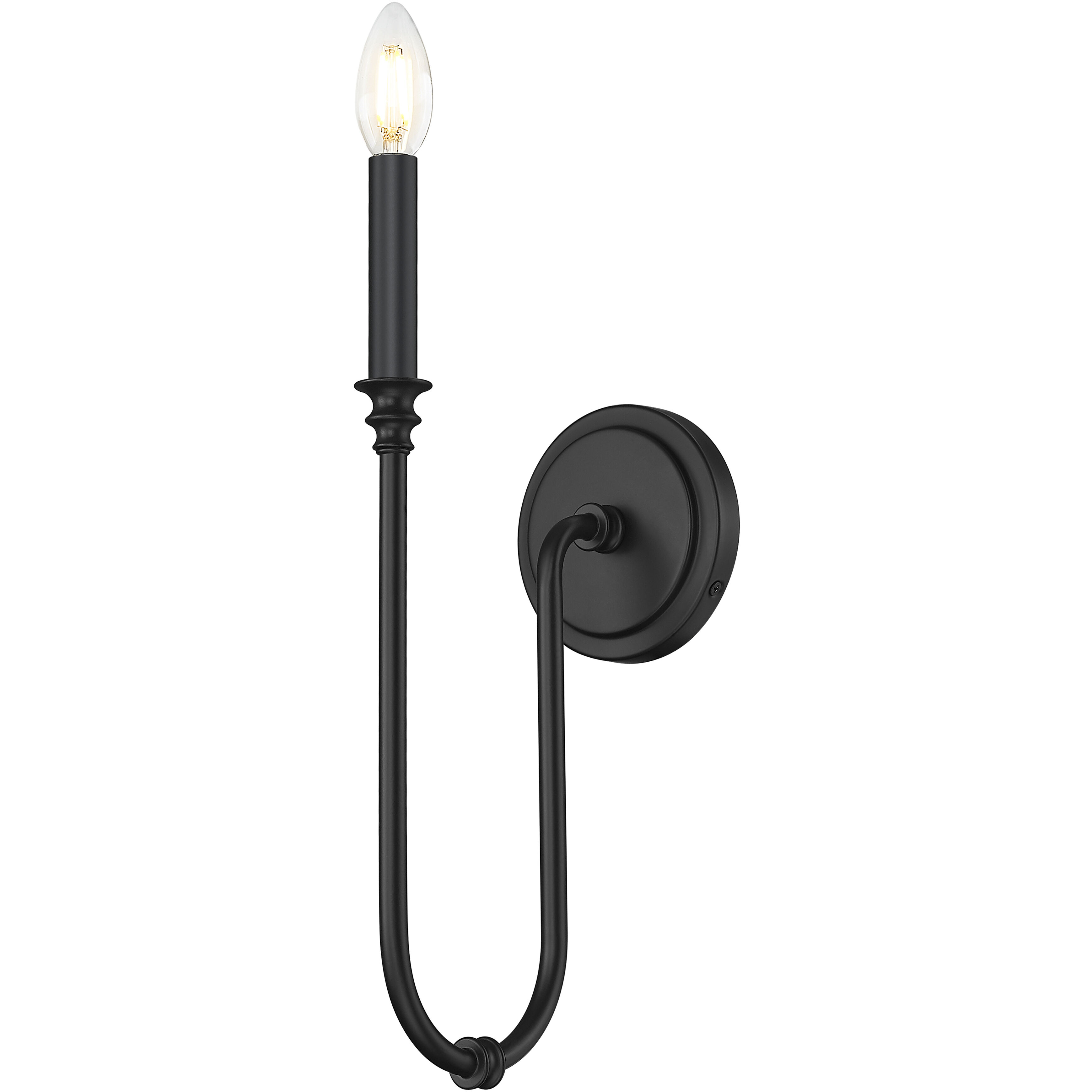 Jisele Wall Sconce Wall Light in Matte Black