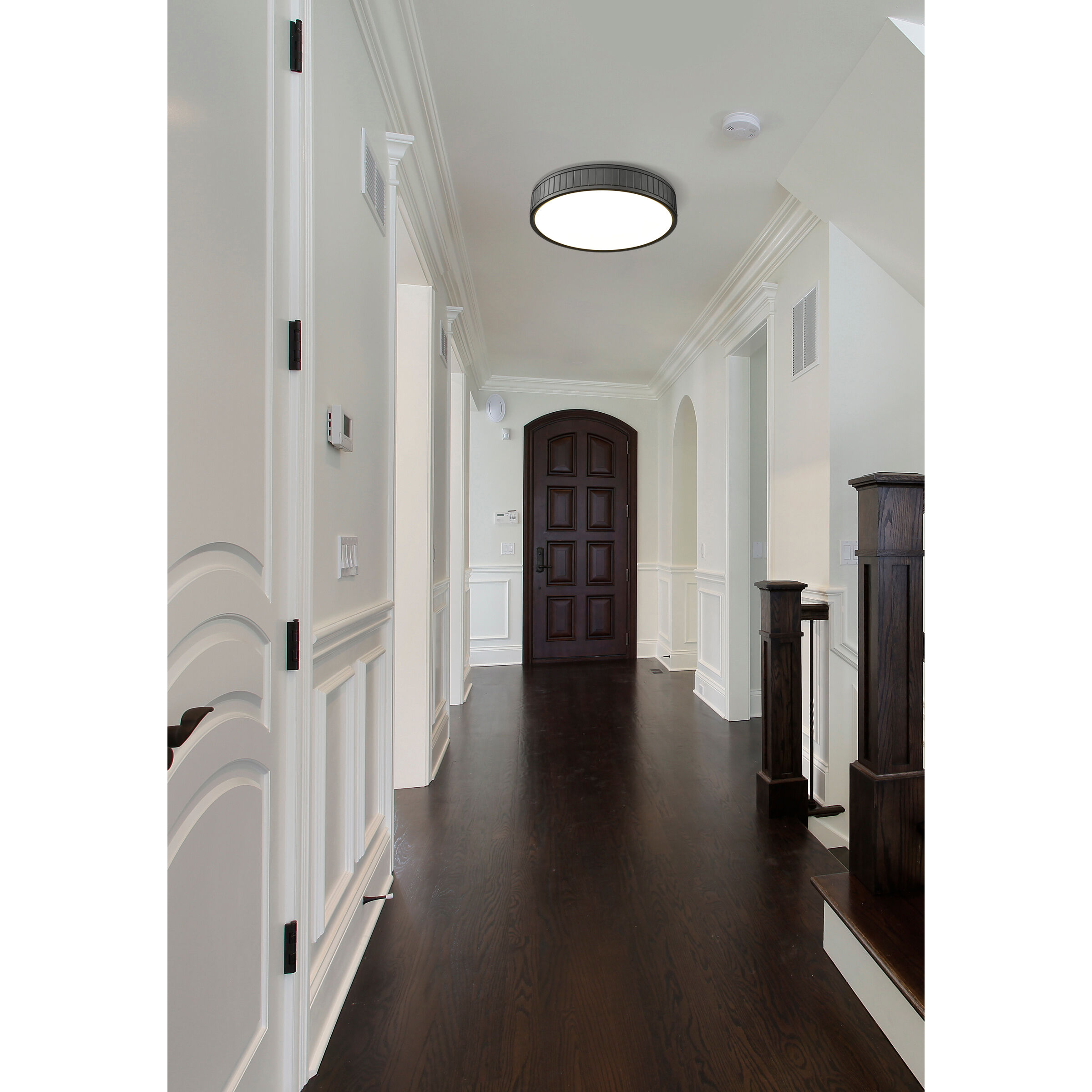 Madison LED 16.5 inch Matte Black Flush Mount Ceiling Light