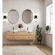 Idris LED 18.5 inch Matte Black Bathroom Vanity Wall Light