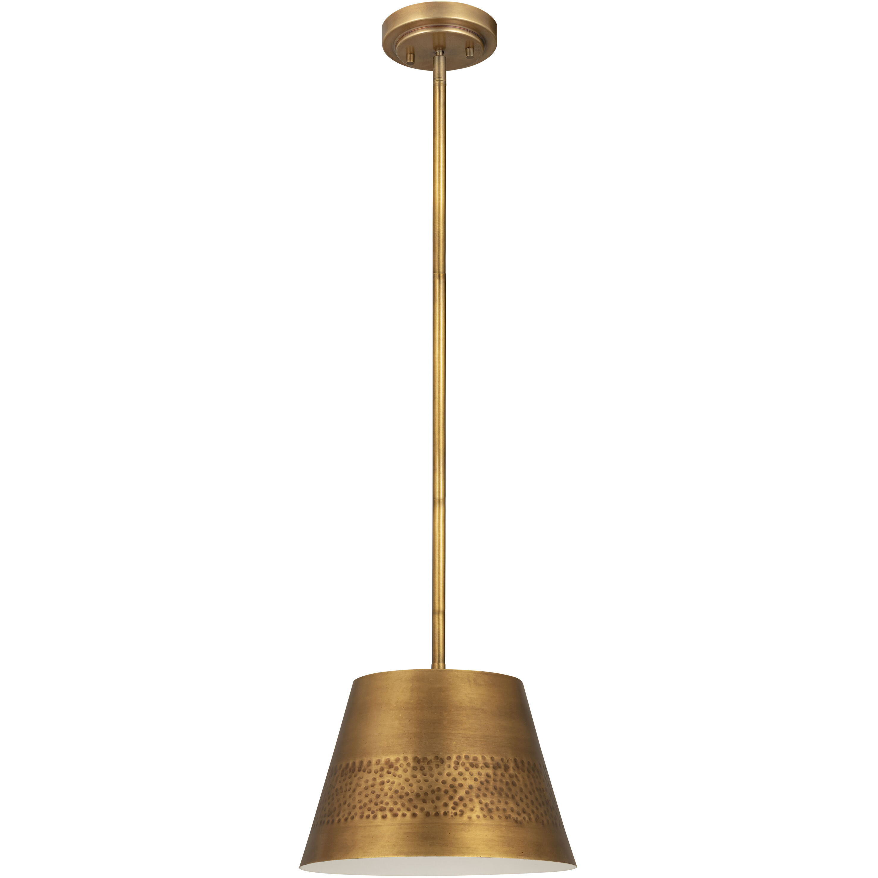 Maddox 1 Light 12 inch Rubbed Brass Pendant Ceiling Light