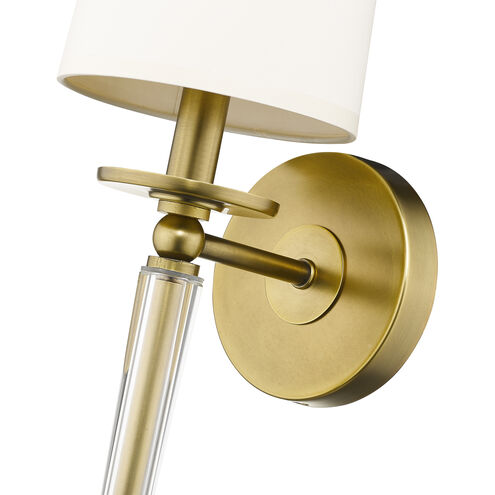 Avery 1 Light 5.5 inch Rubbed Brass Wall Sconce Wall Light