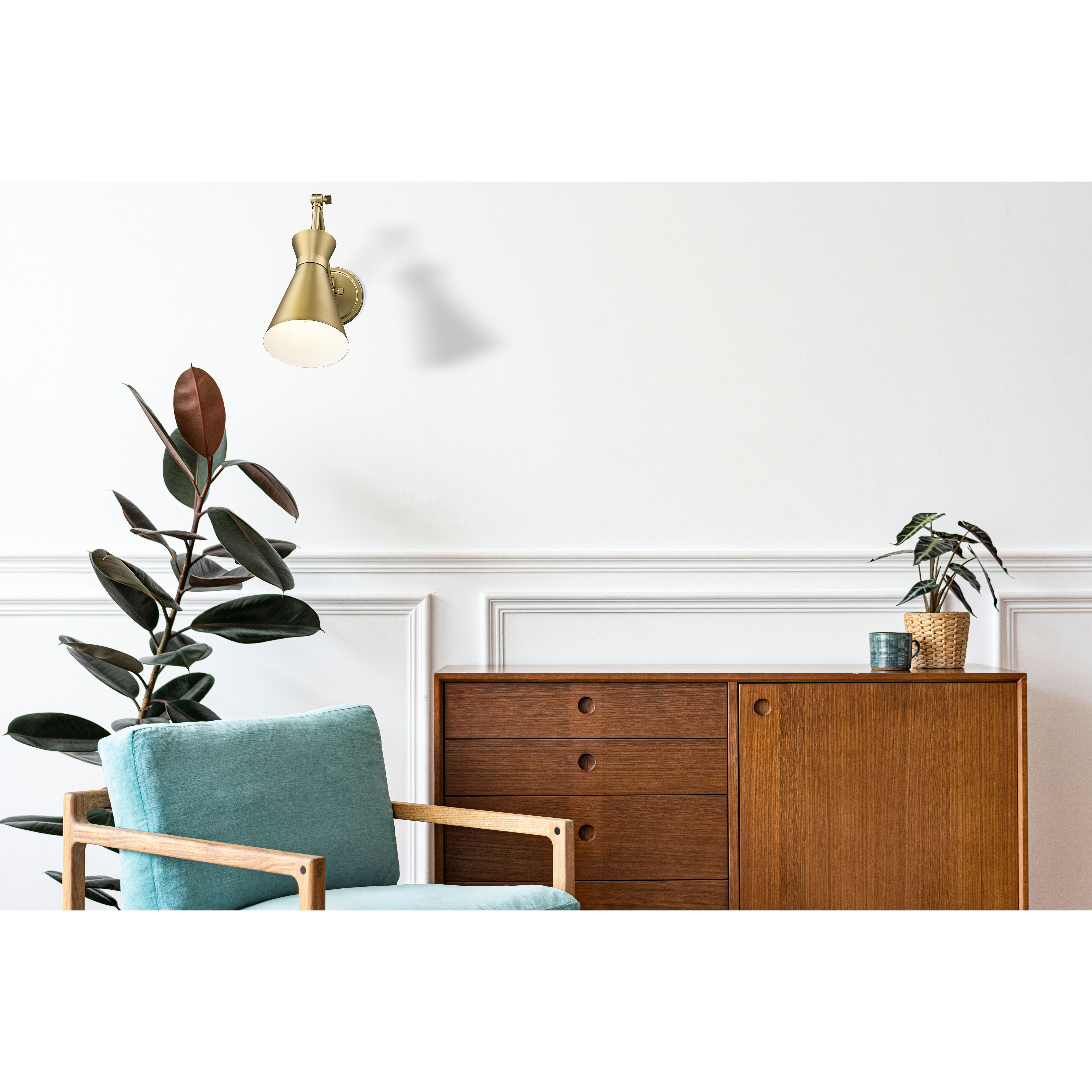 Soriano 1 Light 6.25 inch Modern Gold Wall Sconce Wall Light