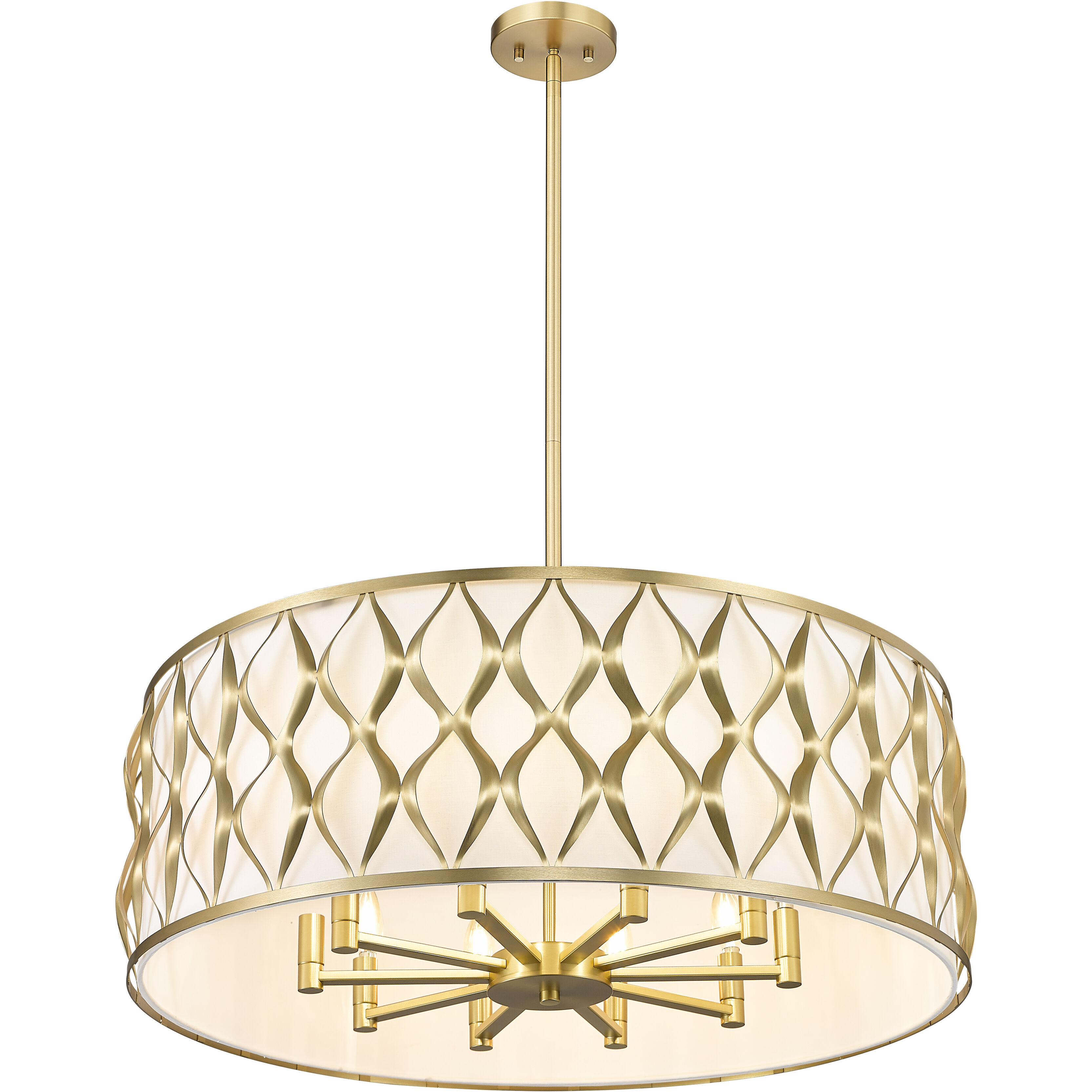 Harden 10 Light 32 inch Modern Gold Pendant Ceiling Light