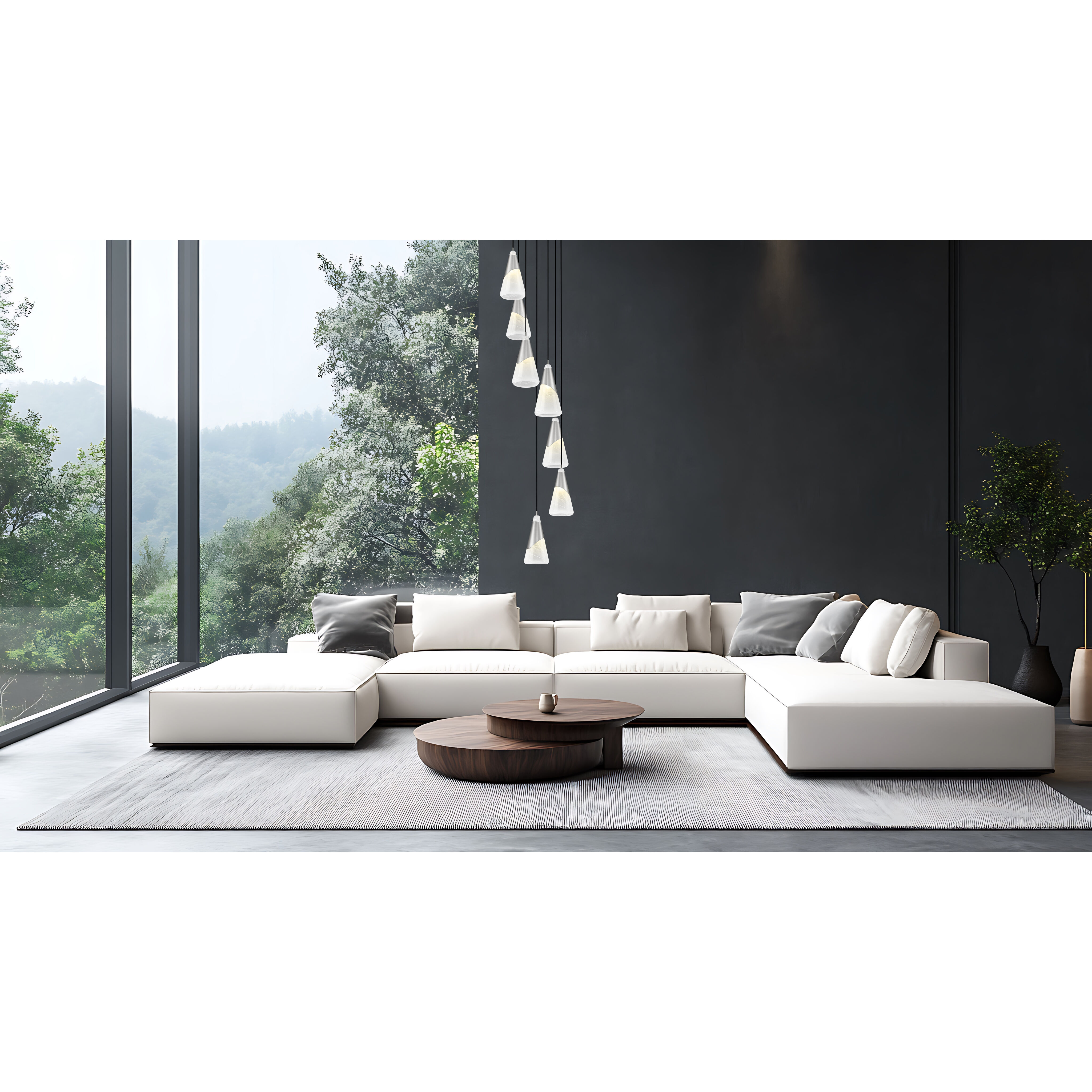 Aimie 7 Light 18 inch Brushed Nickel Chandelier Ceiling Light