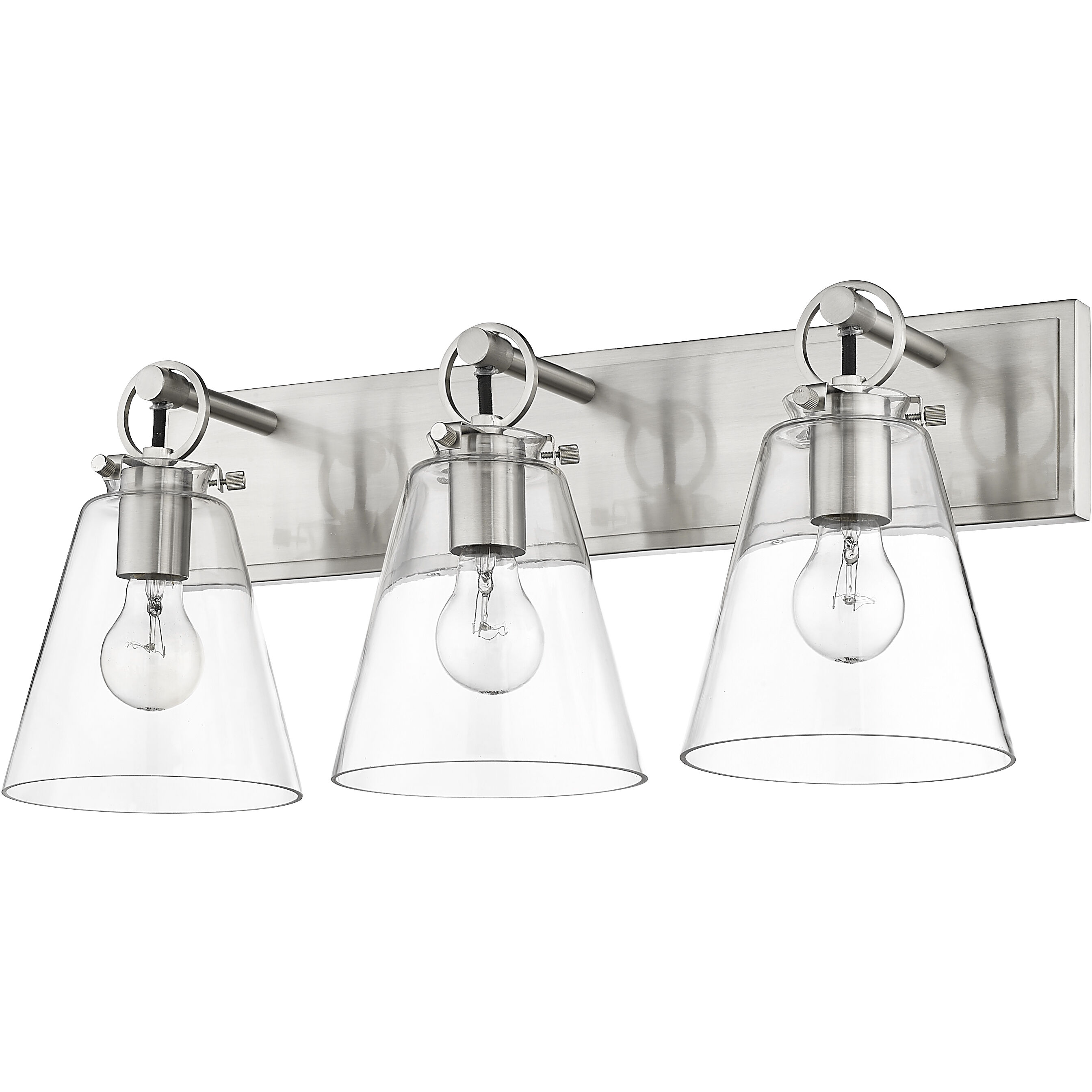 Harper 3 Light 23 inch Brushed Nickel Vanity Wall Light