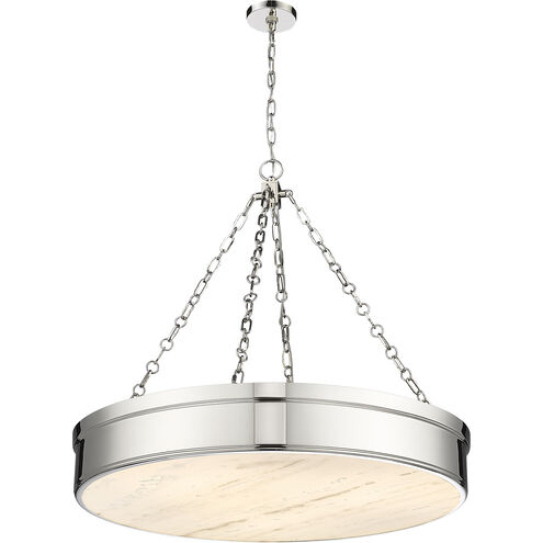 Anders 3 Light 33 inch Polished Nickel Chandelier Ceiling Light