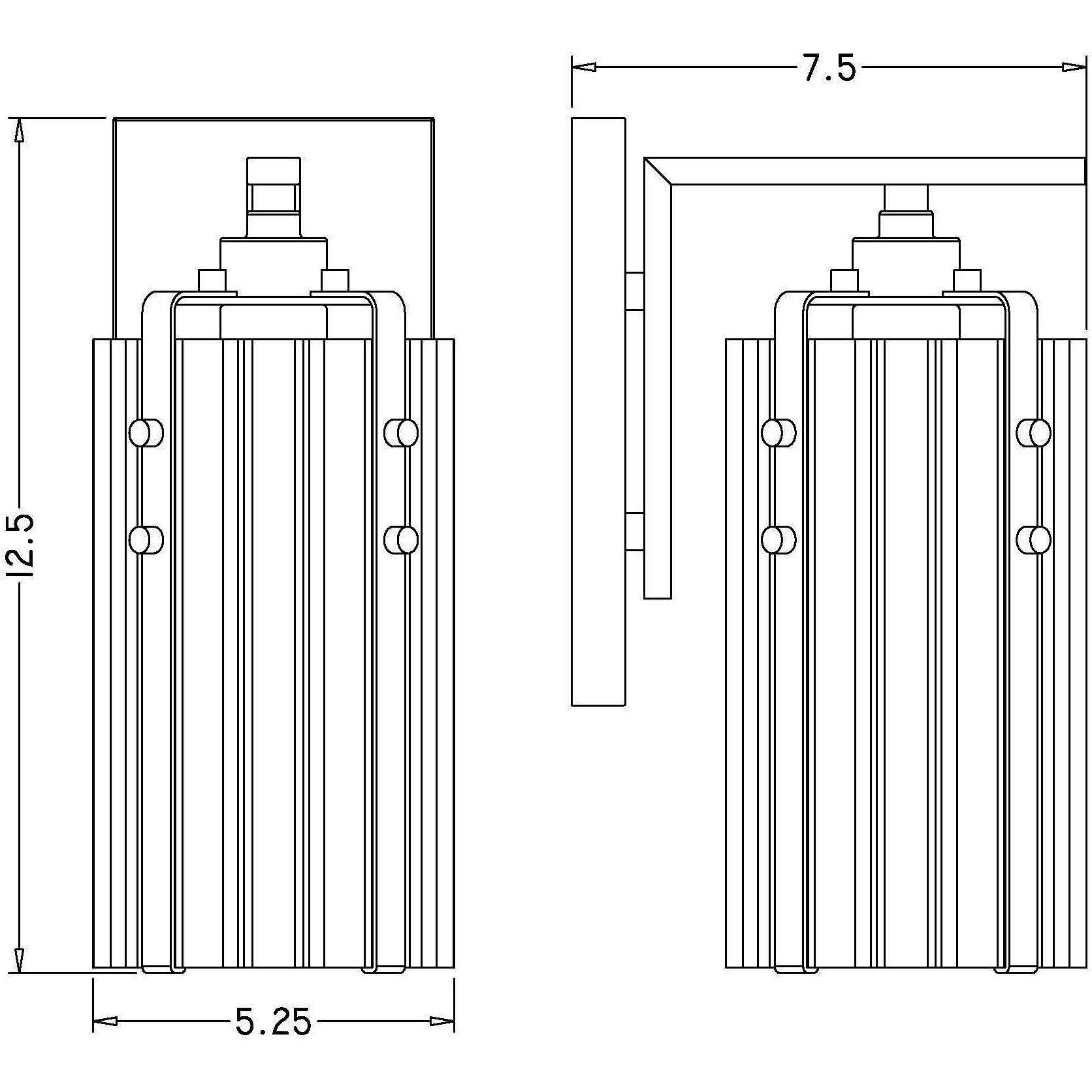 Alverton 1 Light 5.25 inch Rubbed Brass Wall Sconce Wall Light in Rubbed Bronze
