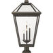 Talbot 4 Light 19.50 inch Post Light & Accessory