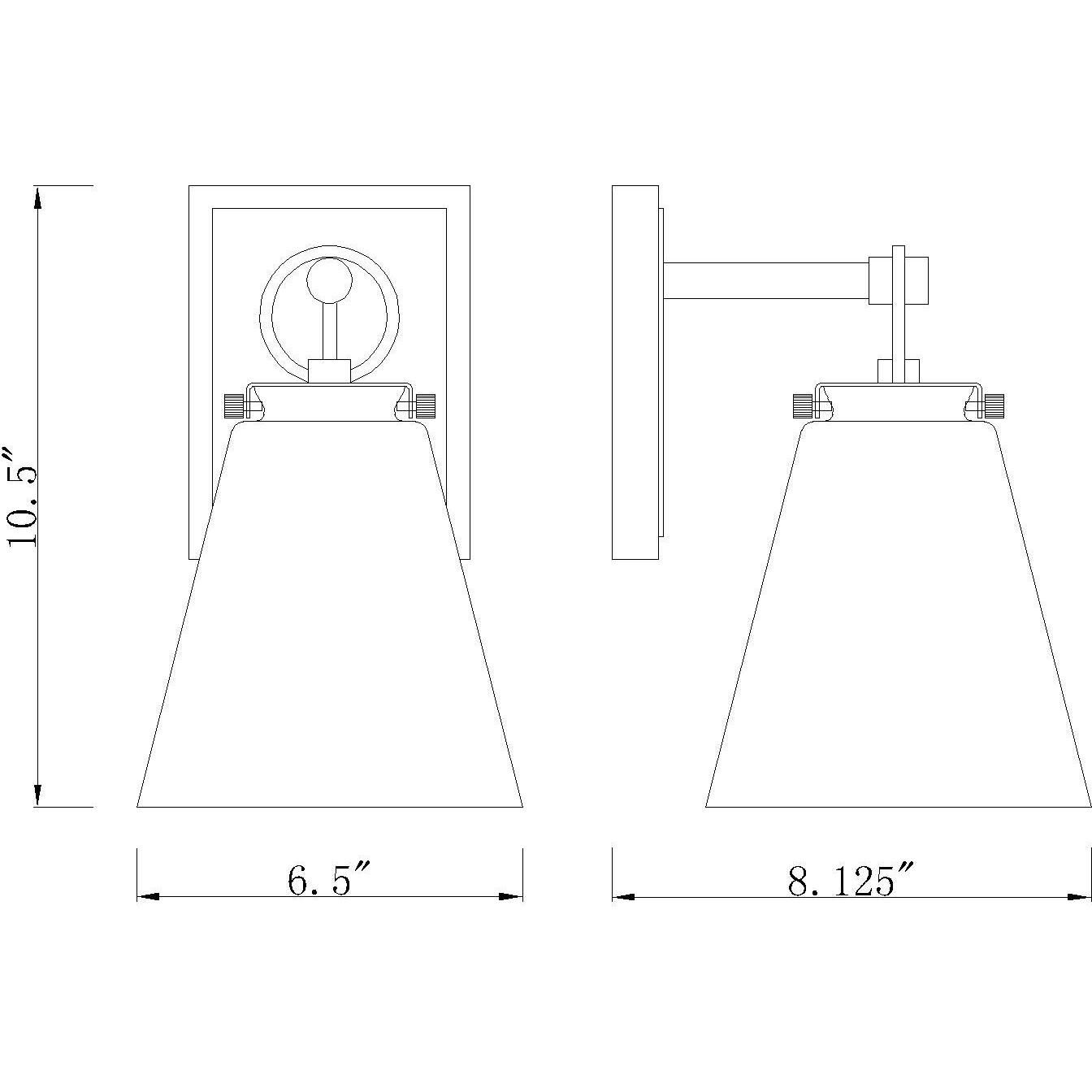 Harper 1 Light 6.5 inch Chrome Wall Sconce Wall Light