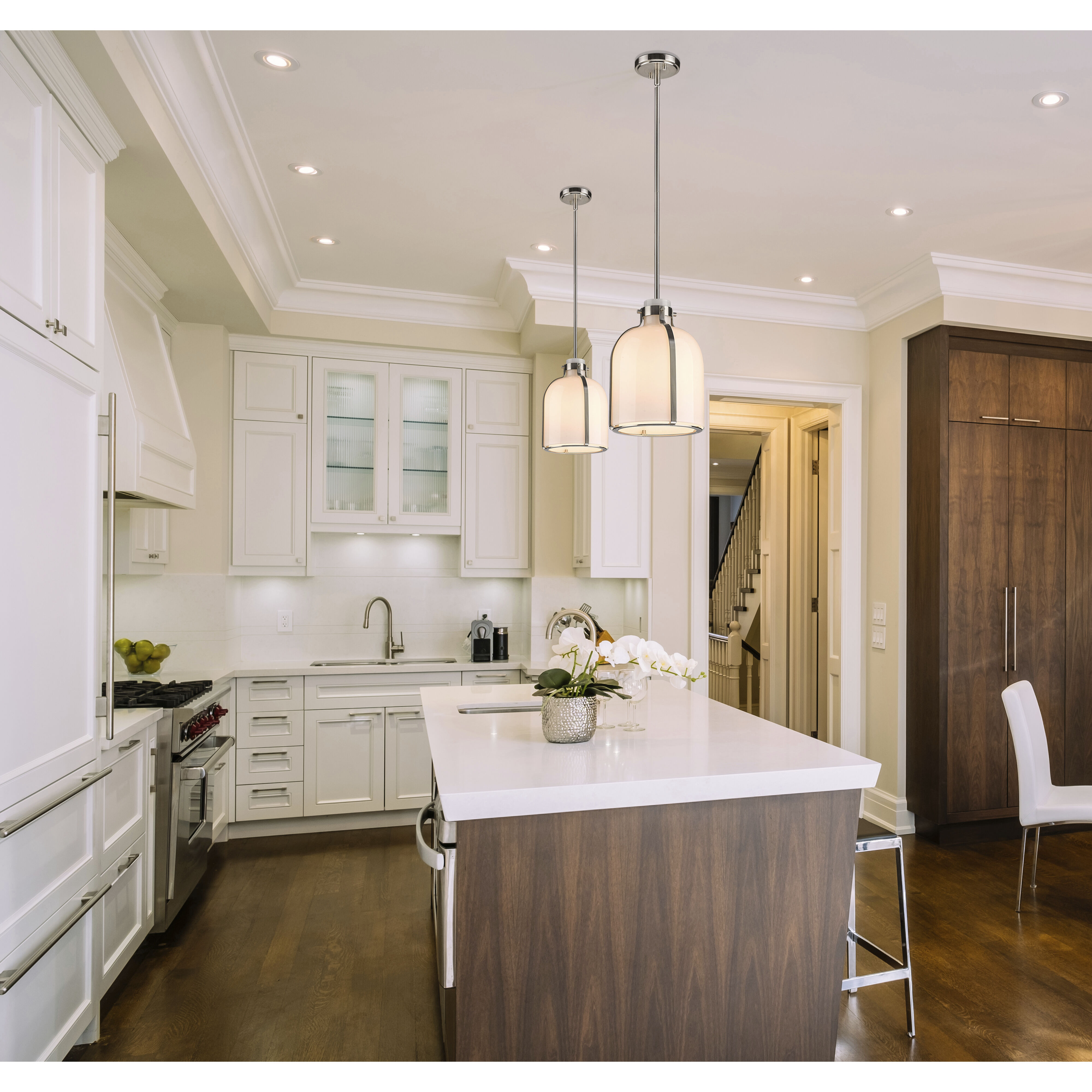 Pearson 1 Light 9.75 inch Brushed Nickel Pendant Ceiling Light