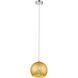 Nimbus 1 Light 12 inch Chrome Pendant Ceiling Light