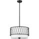 Dalton 3 Light 17 inch Matte Black Pendant Ceiling Light