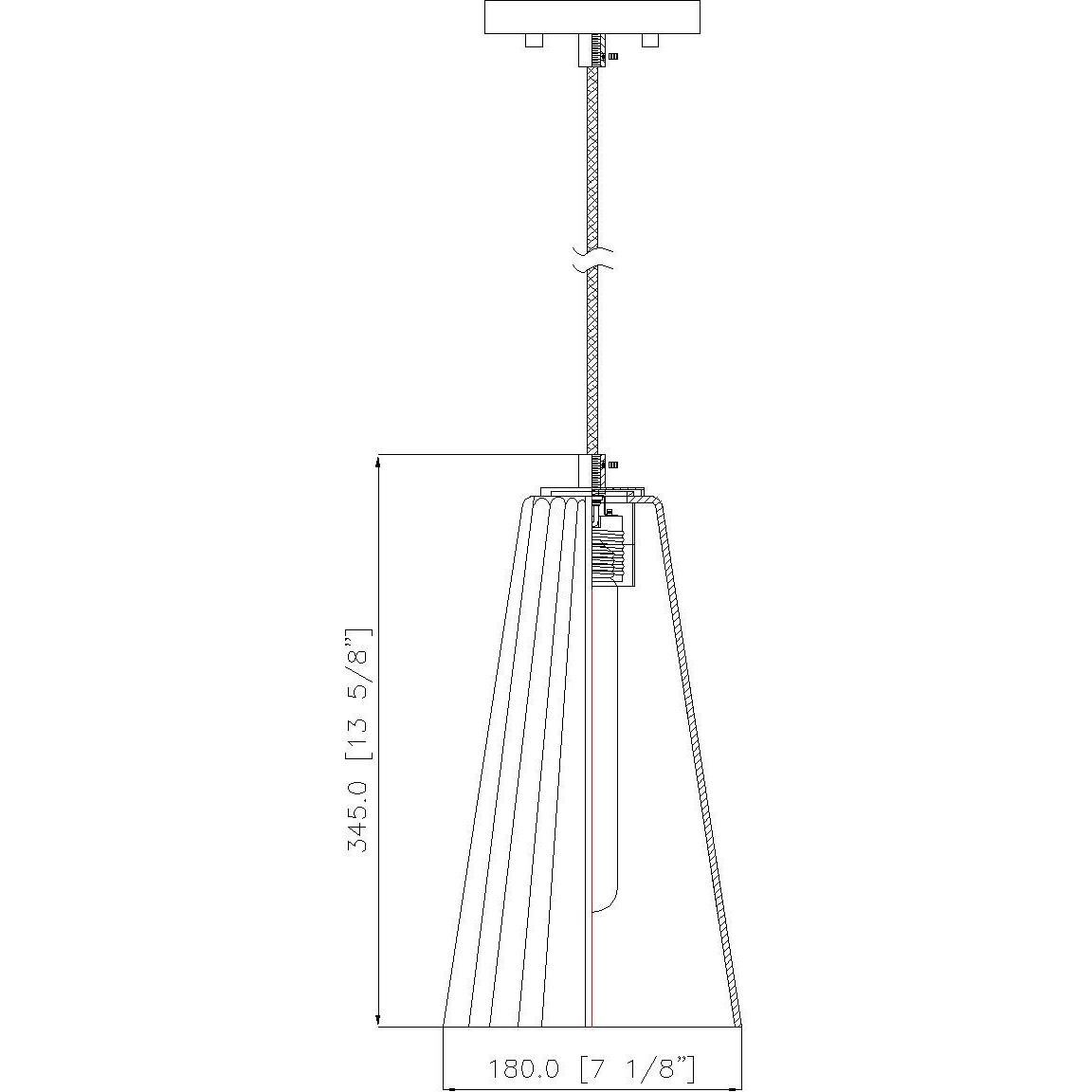 Farrell 1 Light 7.25 inch Brushed Nickel Pendant Ceiling Light
