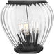 Davina 4 Light 107.25 inch Black Outdoor Post Mounted Fixture in G9