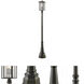 Aspen 3 Light 106.69 inch Oil Rubbed Bronze Outdoor Post Mounted Fixture
