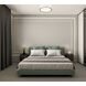 Bradley LED 12.25 inch Matte White and Modern Gold Flush Mount Ceiling Light