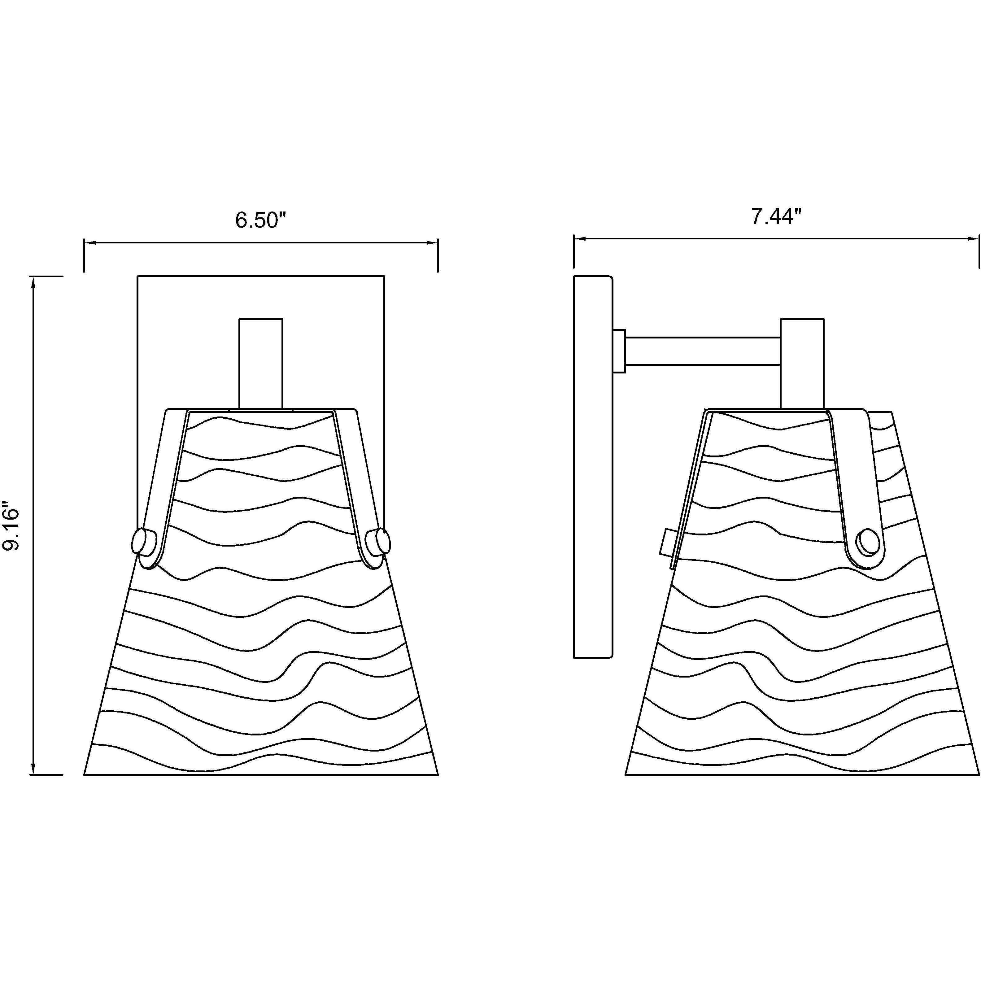 Analia 1 Light 6.5 inch Modern Gold Wall Sconce Wall Light