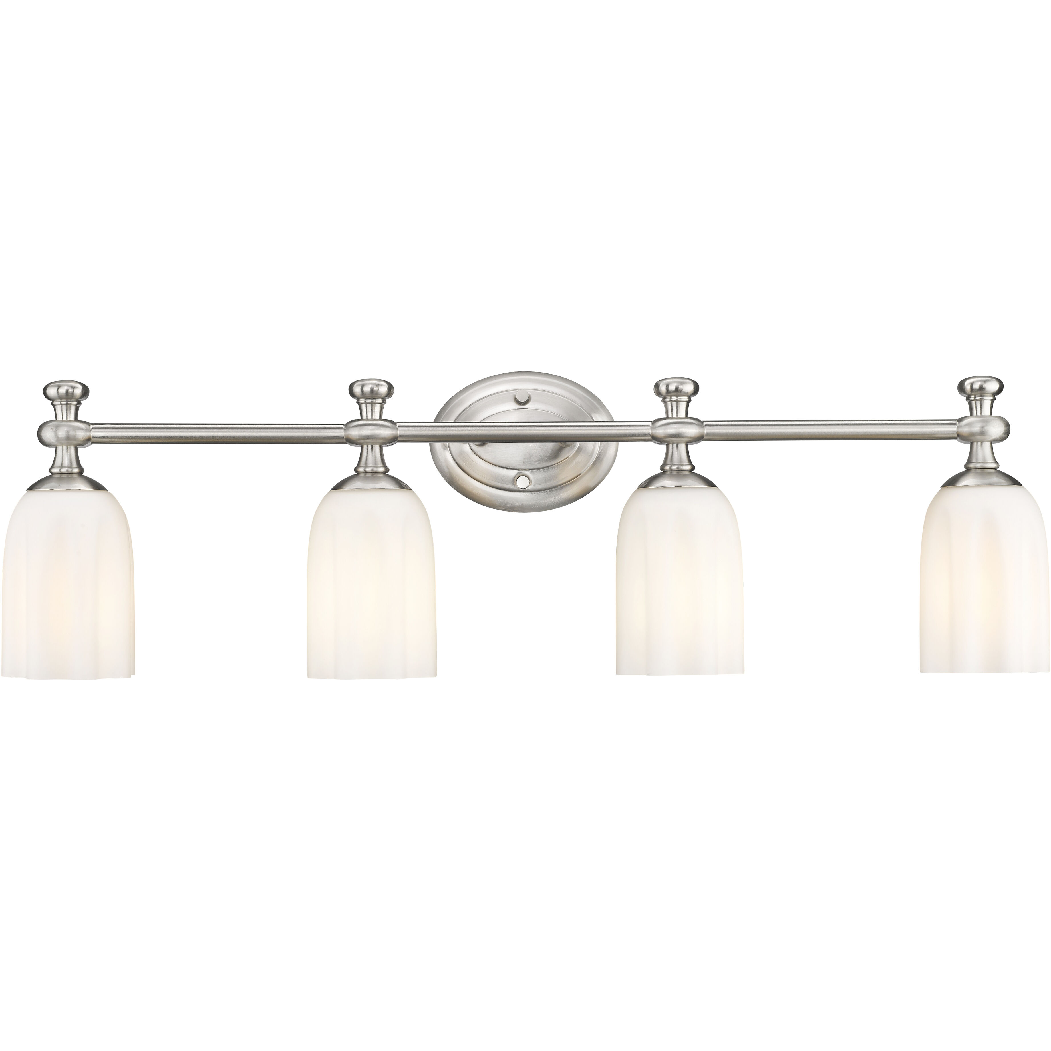 Orion 4 Light 31.25 inch Brushed Nickel Bath Vanity Light Wall Light