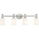 Orion 4 Light 31.25 inch Brushed Nickel Bath Vanity Light Wall Light