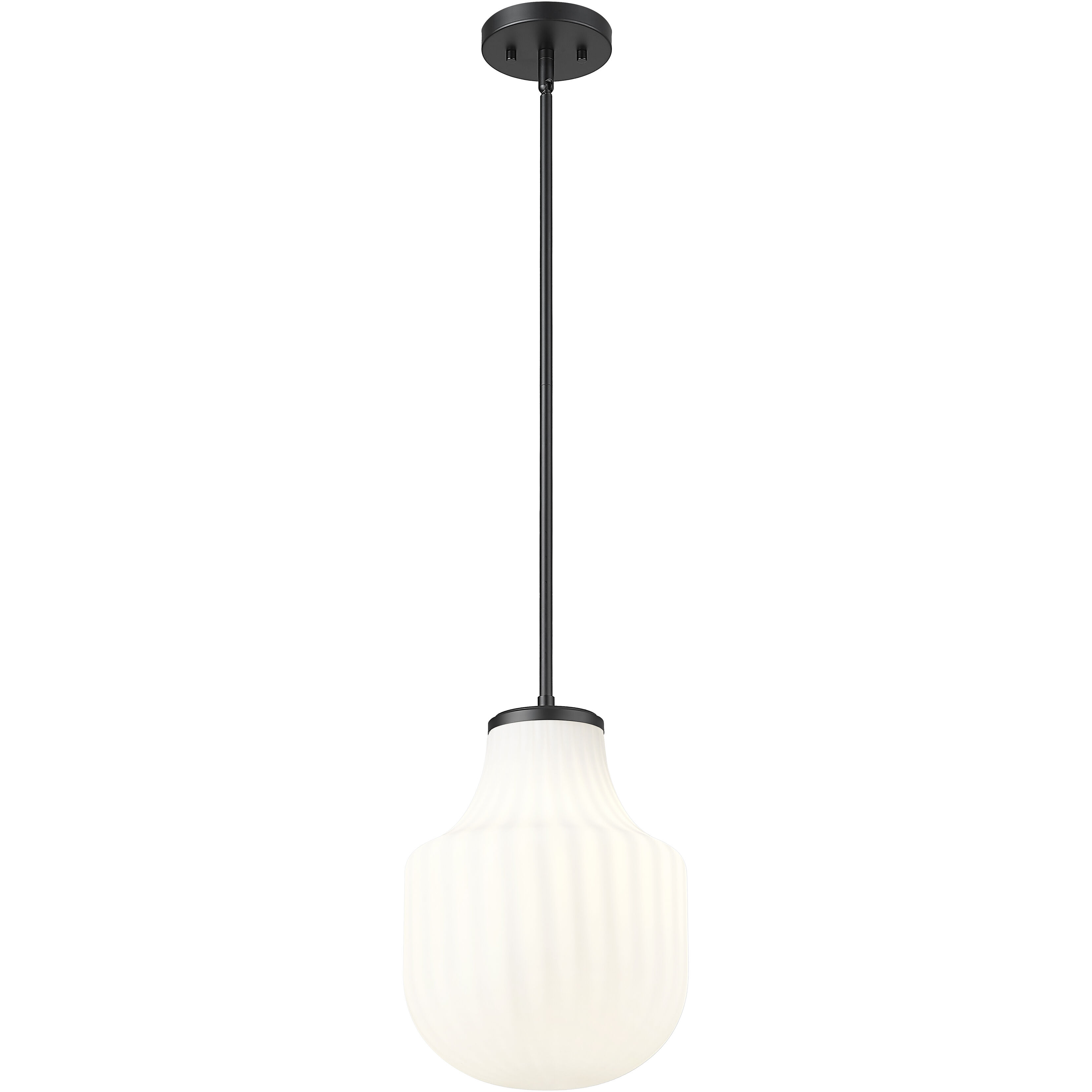 Newbury 1 Light 10 inch Matte Black Pendant Ceiling Light