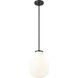 Newbury 1 Light 10 inch Matte Black Pendant Ceiling Light