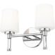 Henri Vanity Wall Light in Chrome