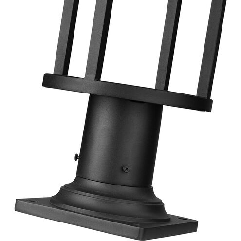 Luca LED 23.75 inch Black Outdoor Pier Mounted Fixture