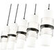 Cayden 5 Light 42 inch Matte Black Linear Chandelier Ceiling Light