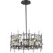 Garroway 6 Light 24 inch Matte Black Chandelier Ceiling Light