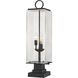 Sana 3 Light 28.75 inch Black Outdoor Pier Mounted Fixture