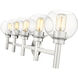 Sutton 5 Light 39.5 inch Brushed Nickel Vanity Wall Light