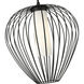 Savanti 1 Light 18 inch Matte Black Pendant Ceiling Light