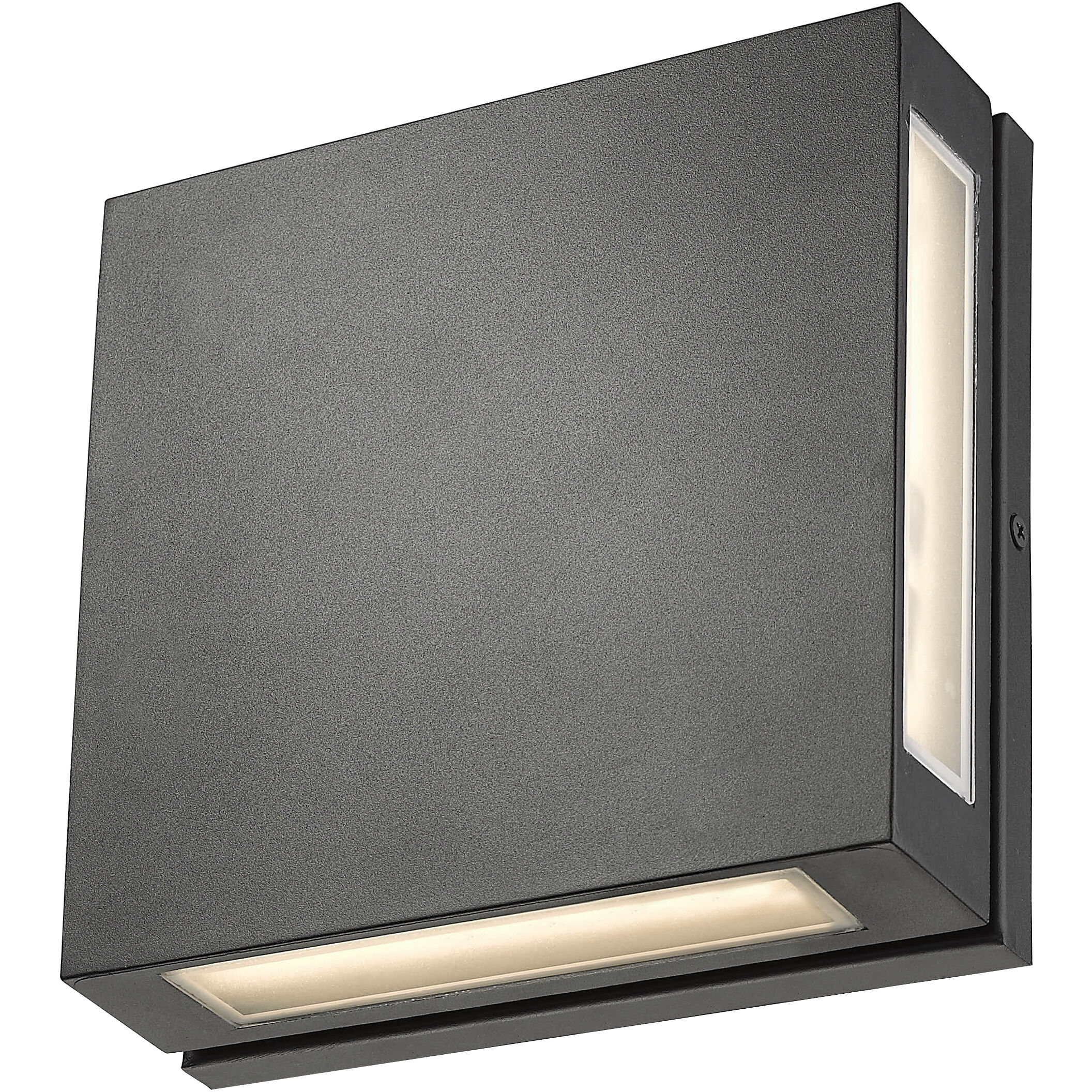 Quadrate LED 11 inch Black Outdoor Wall Light